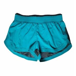 Champion Women’s Elastic Waistline Wide Leg Running Athletic Shorts Teal Blue S